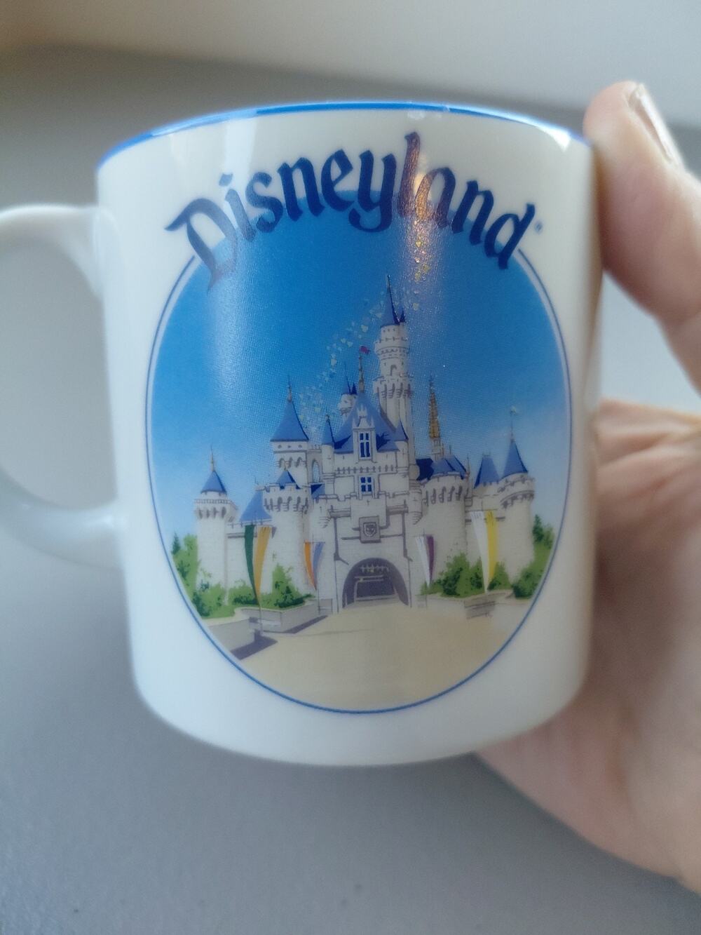 VTG Disney Mickey Mouse Mug Disneyland Souvenir Made in Japan 1950-60s Castle